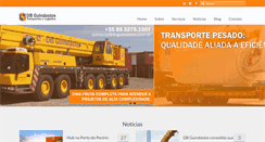Desktop Screenshot of dbguindastes.com.br